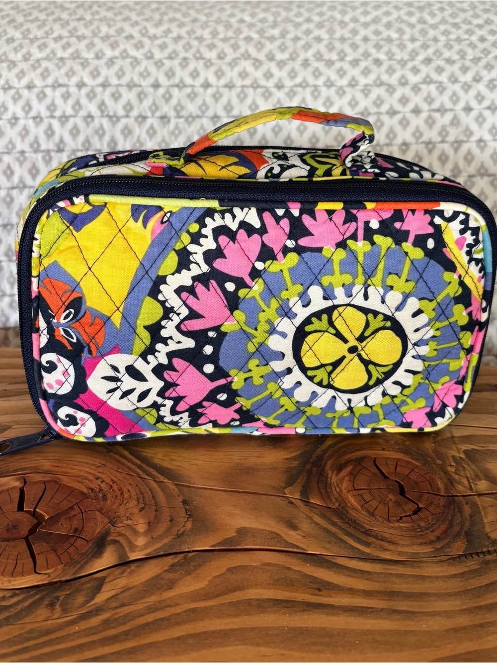 Vera Bradley Floral Quilted Cosmetic Bag